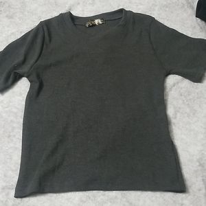 NWOT Charcoal crop top